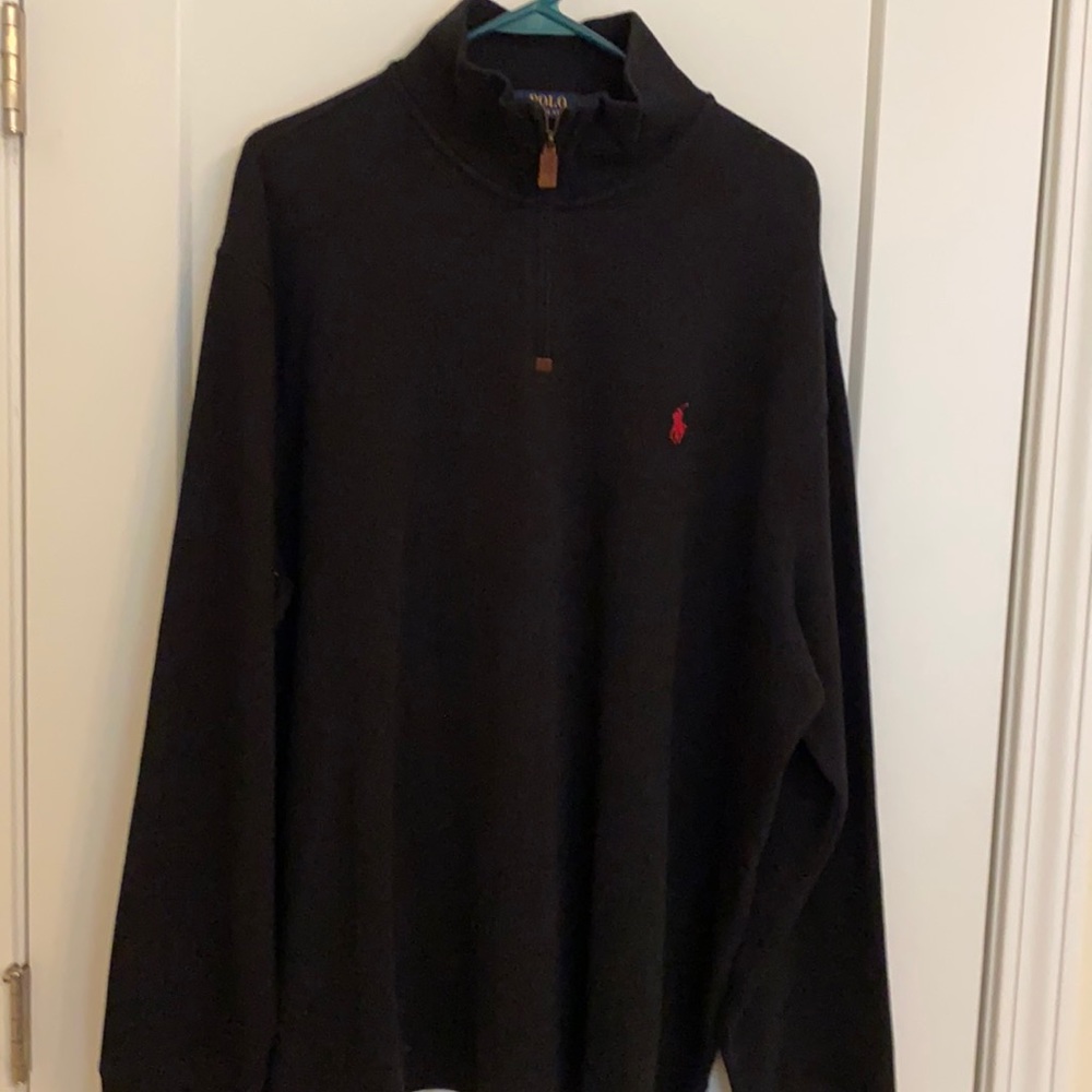 Polo Men’s XL  L/S 1/4 Zip Pullover